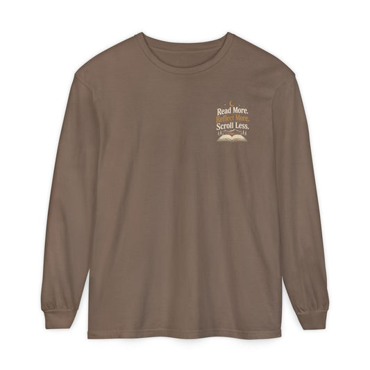 Read More, Scroll Less Long Sleeve Tee