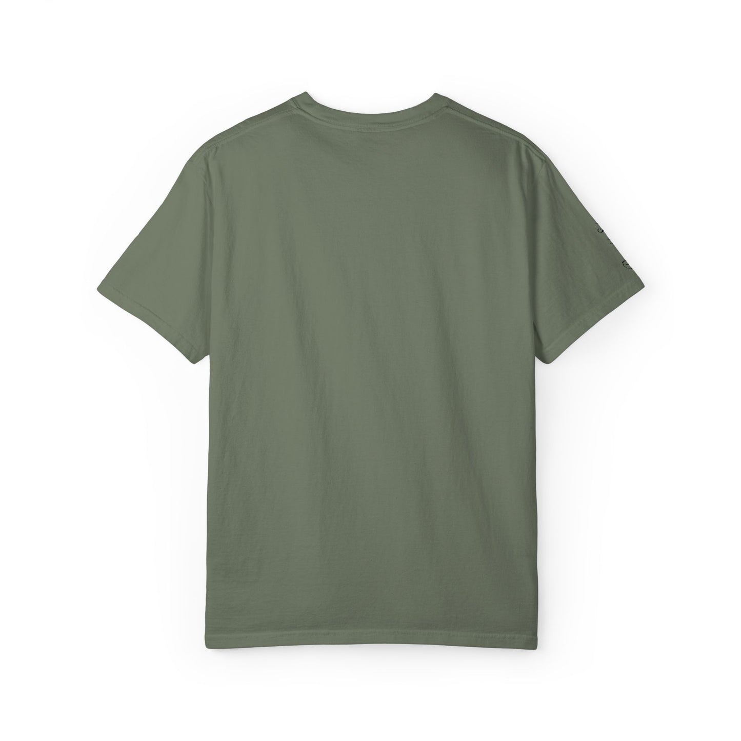 Embroidered gold "Baba" Script Chest T-shirt