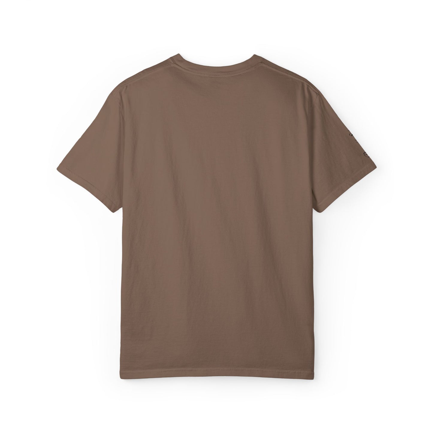 Embroidered gold "Baba" Script Chest T-shirt