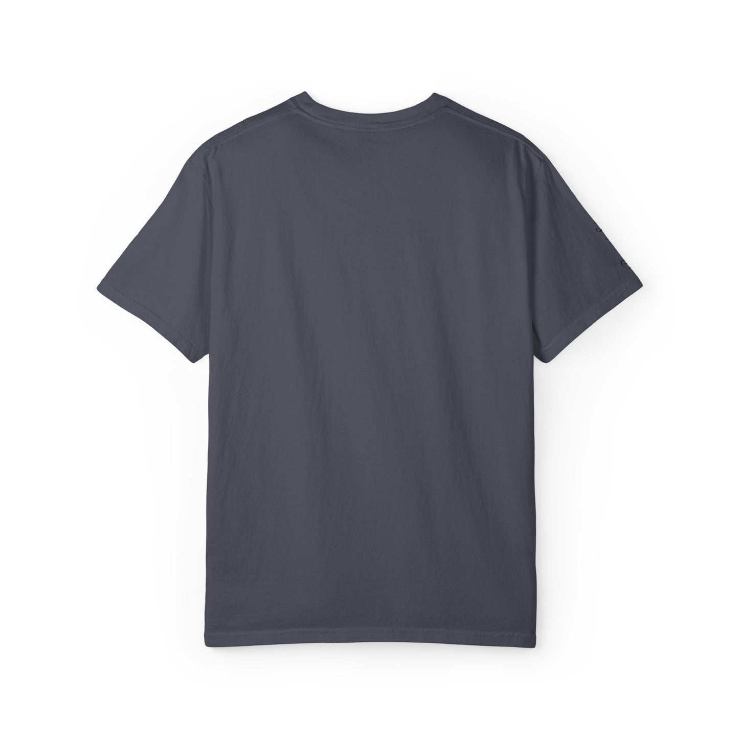 Embroidered gold "Baba" Script Chest T-shirt
