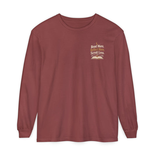 Read More, Scroll Less Long Sleeve Tee