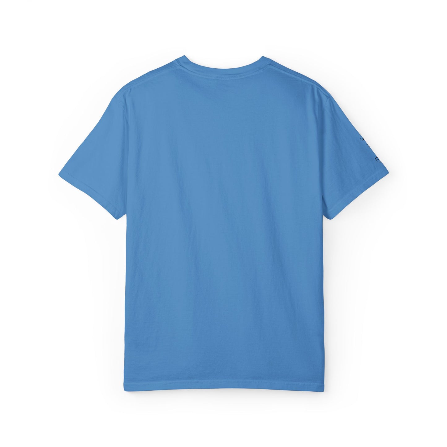 Embroidered gold "Baba" Script Chest T-shirt
