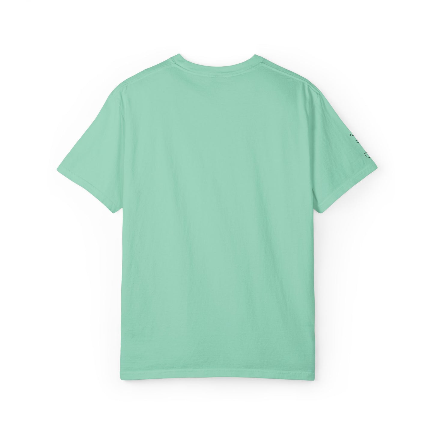 Embroidered gold "Baba" Script Chest T-shirt
