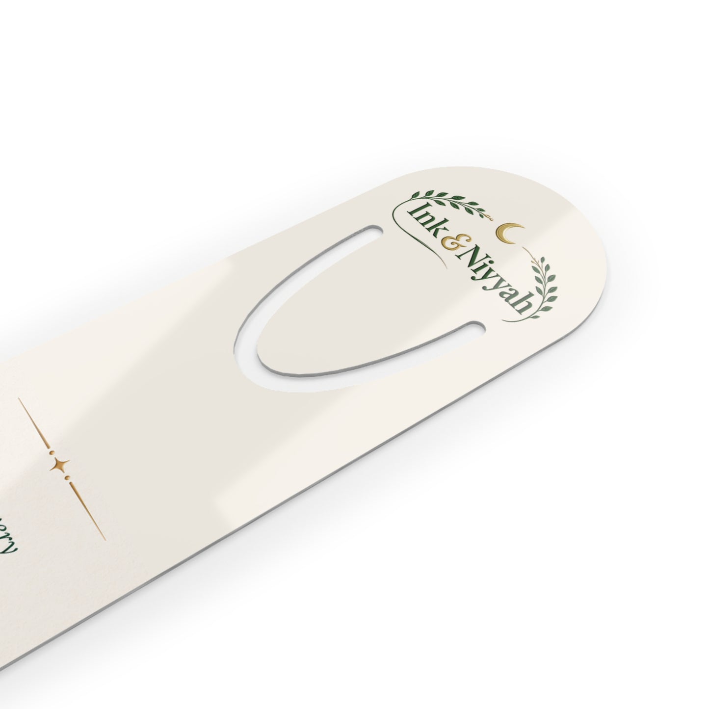 Inspirational Leaf Bookmark – "May every page you turn bring you closer to your purpose"