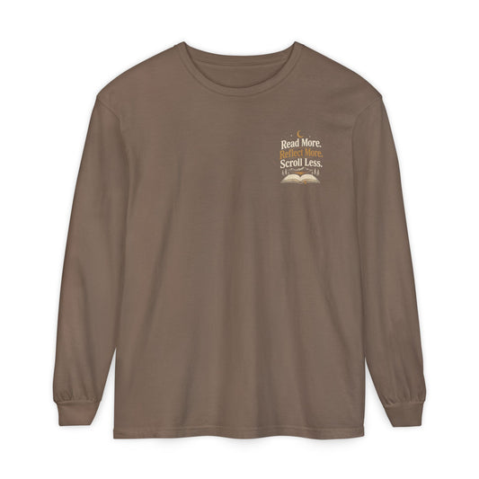 Read More, Scroll Less Long Sleeve Tee