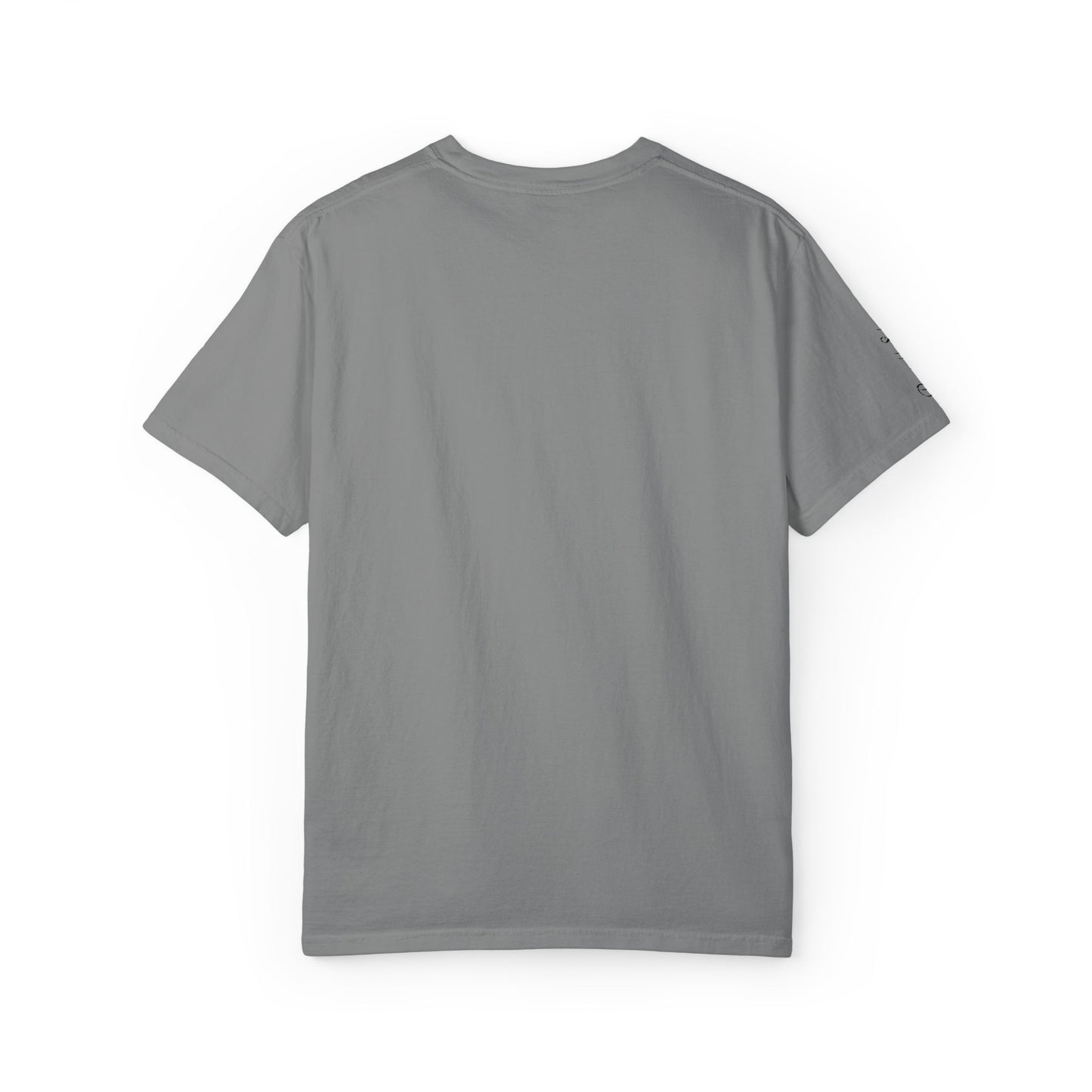 Embroidered gold "Baba" Script Chest T-shirt