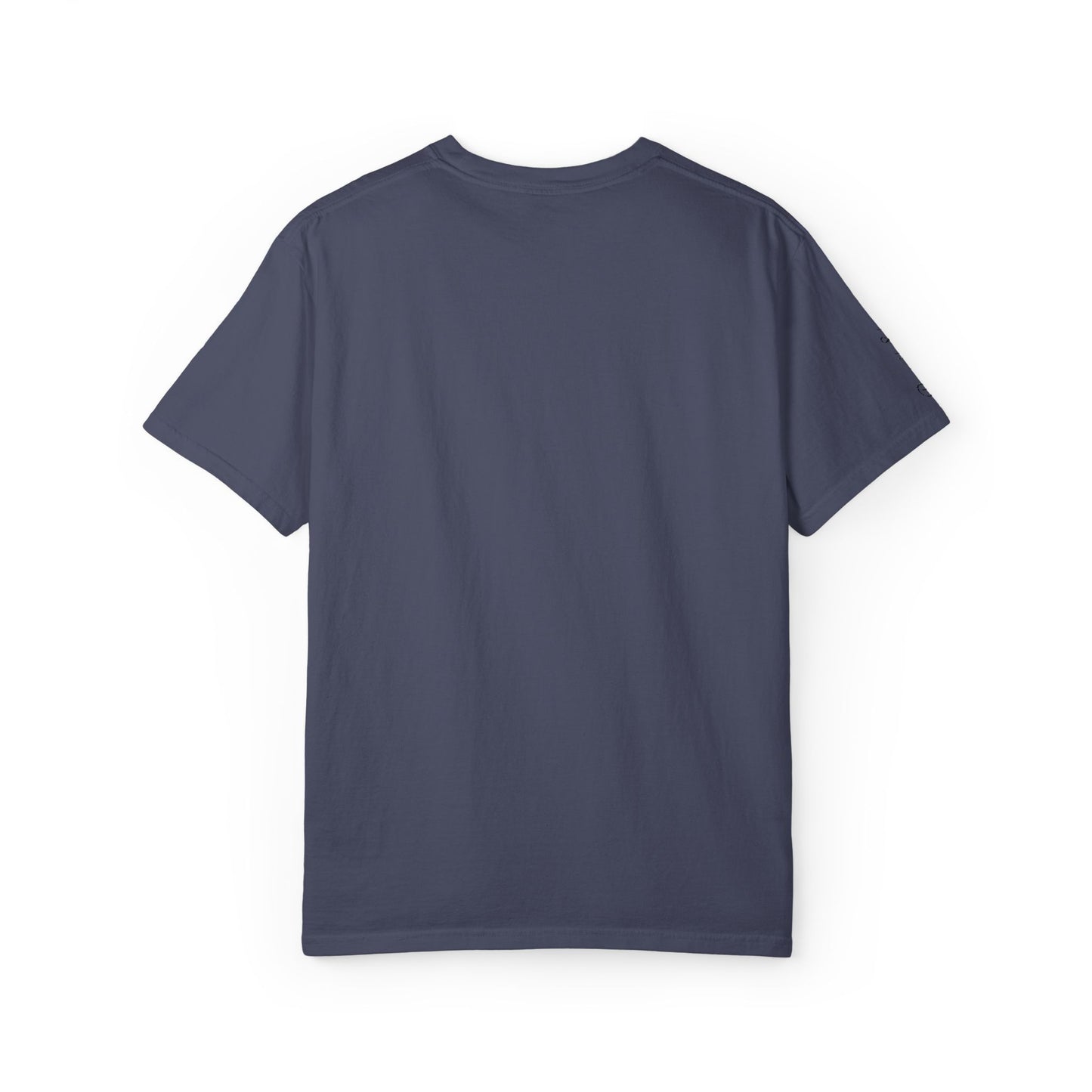Embroidered gold "Baba" Script Chest T-shirt