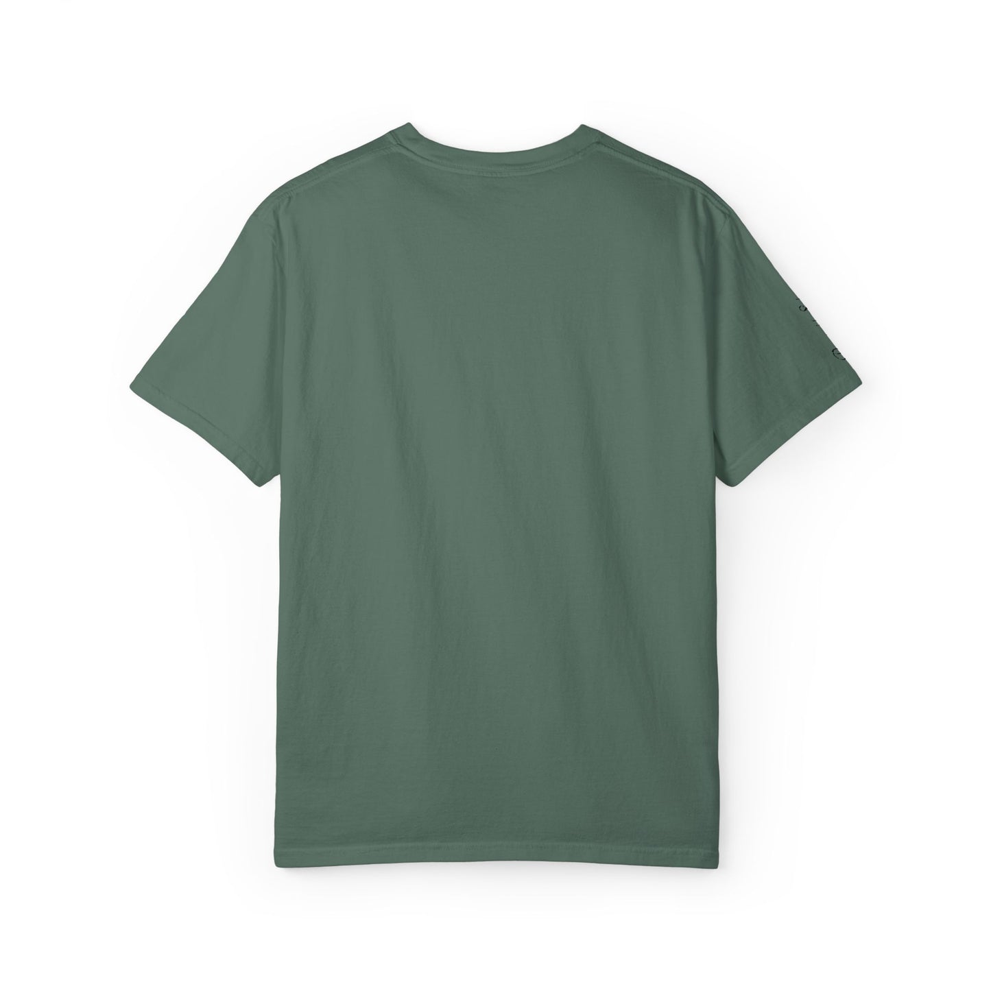 Embroidered gold "Baba" Script Chest T-shirt