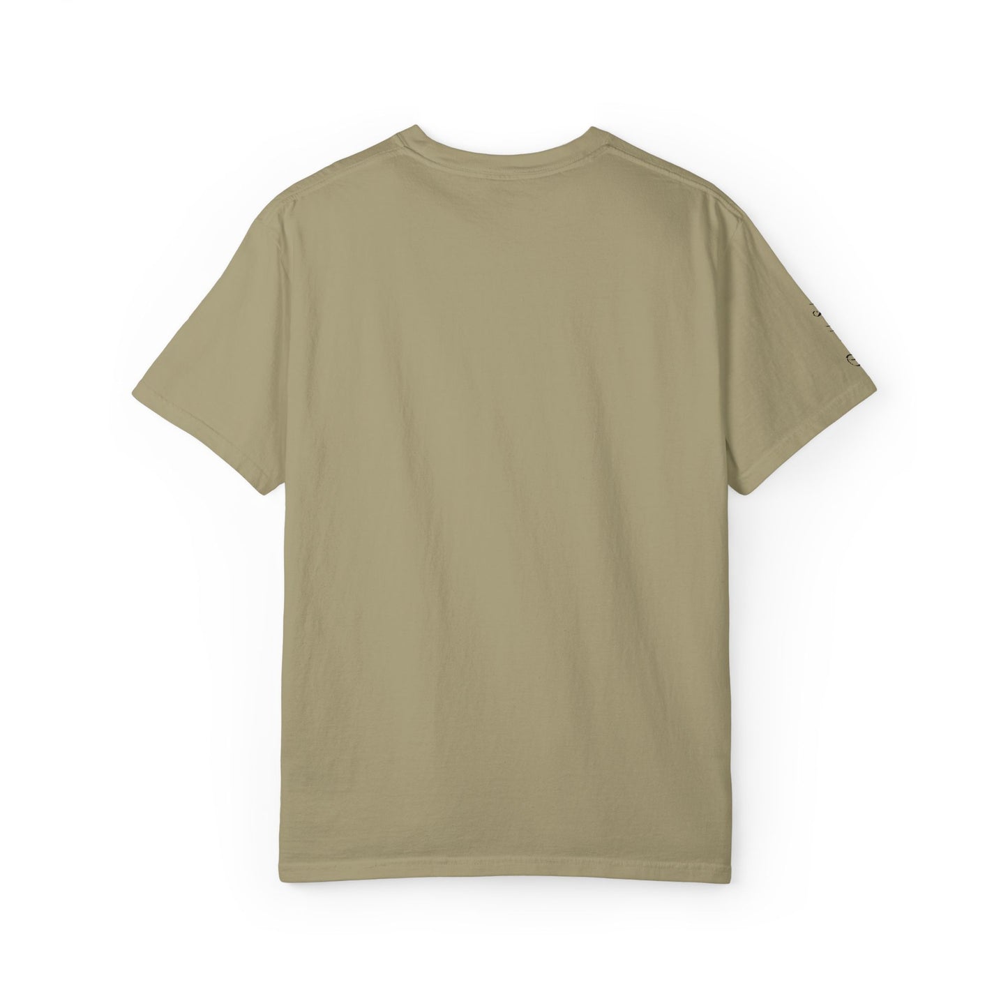 Embroidered gold "Baba" Script Chest T-shirt