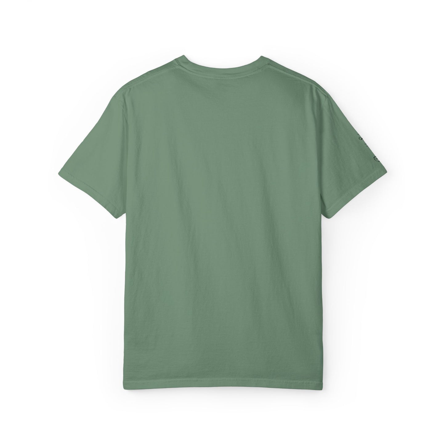 Embroidered gold "Baba" Script Chest T-shirt