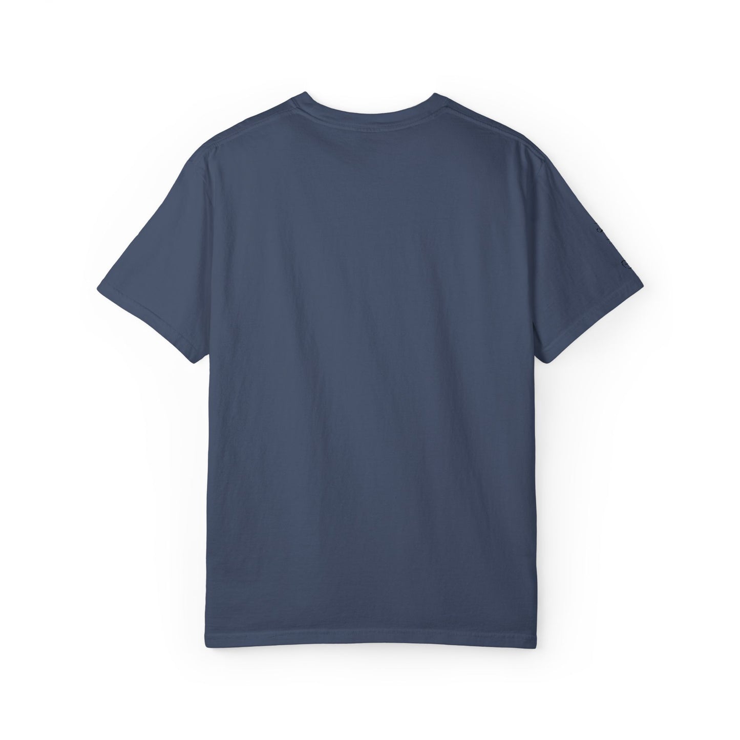 Embroidered gold "Baba" Script Chest T-shirt