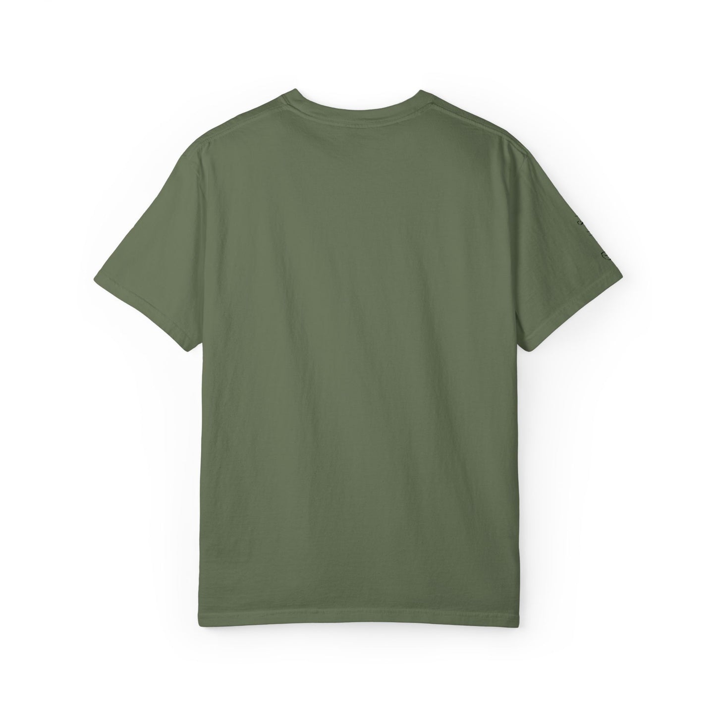 Embroidered gold "Baba" Script Chest T-shirt
