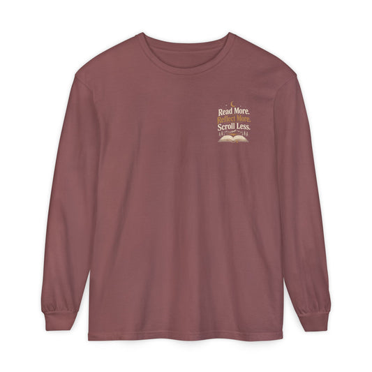 Read More, Scroll Less Long Sleeve Tee